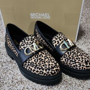 Michael Kors Leopard Print Loafers